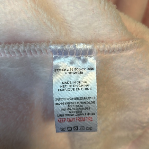 Life Is Good Light Pink Fleece Sleep Shirt Size Medium - Picture 6 of 8